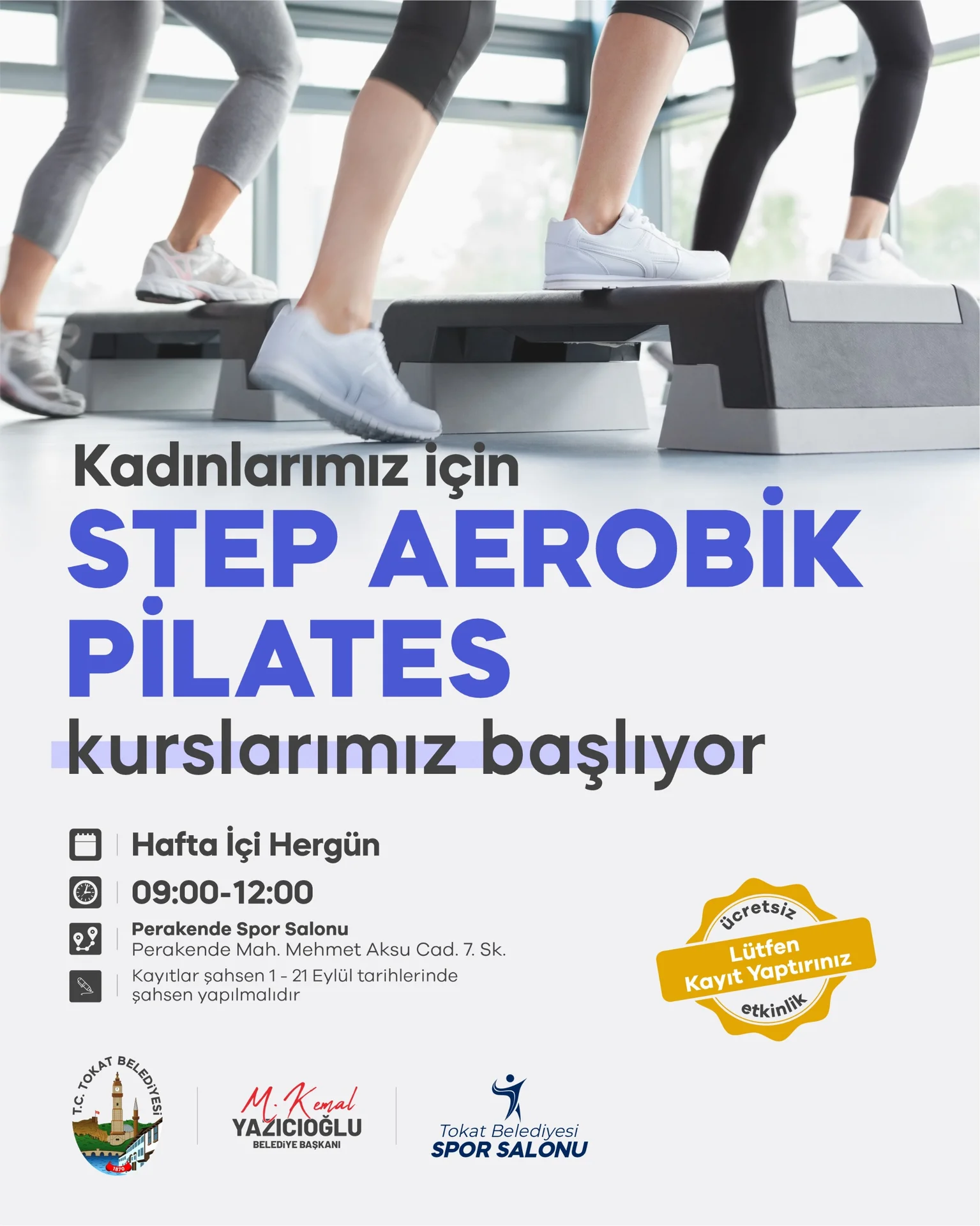 Step Aerobik ve Pilates Kurslarımız Başlıyor! - Görsel 1