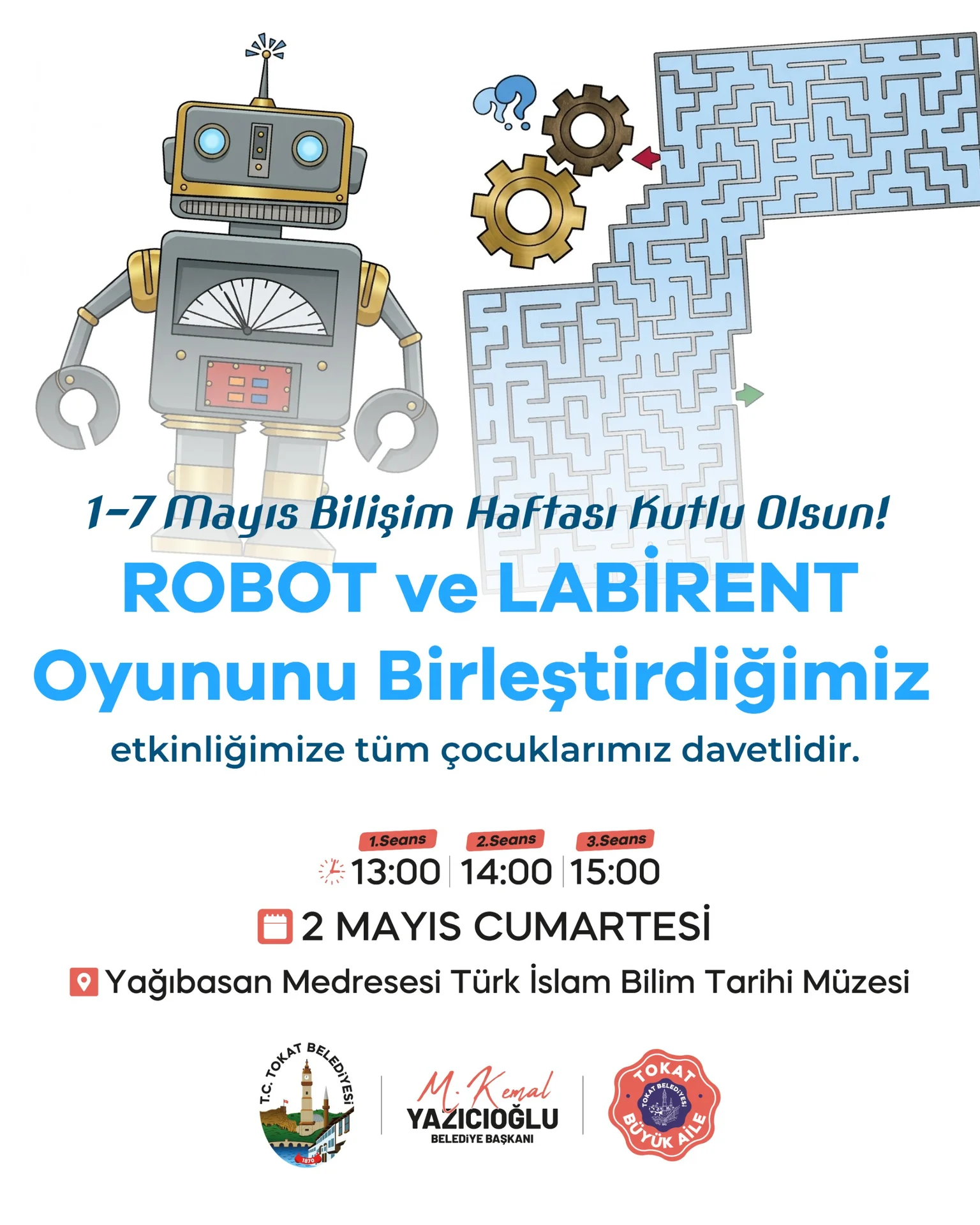 Robot ve Labirent Oyunu - Görsel 1