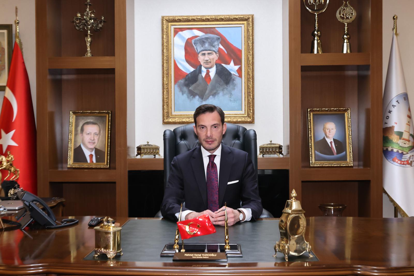 BAŞKAN YAZICIOĞLU’NUN 26 HAZİRAN ATATÜRK’ÜN TOKAT’IMIZI TEŞRİFLERİNİN 105. YILI MESAJI