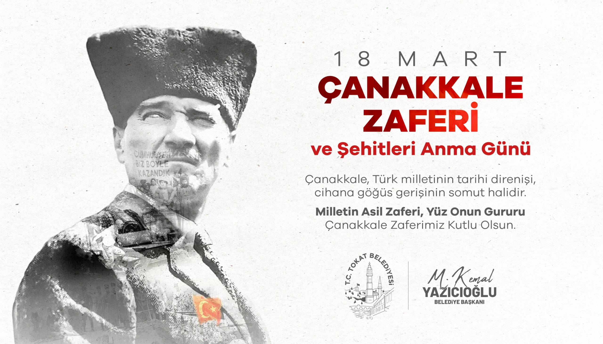 Mehmet Kemal Yazıcıoğlu’nun 18 Mart Çanakkale Zaferi ve Şehitleri Anma Günü Mesajı