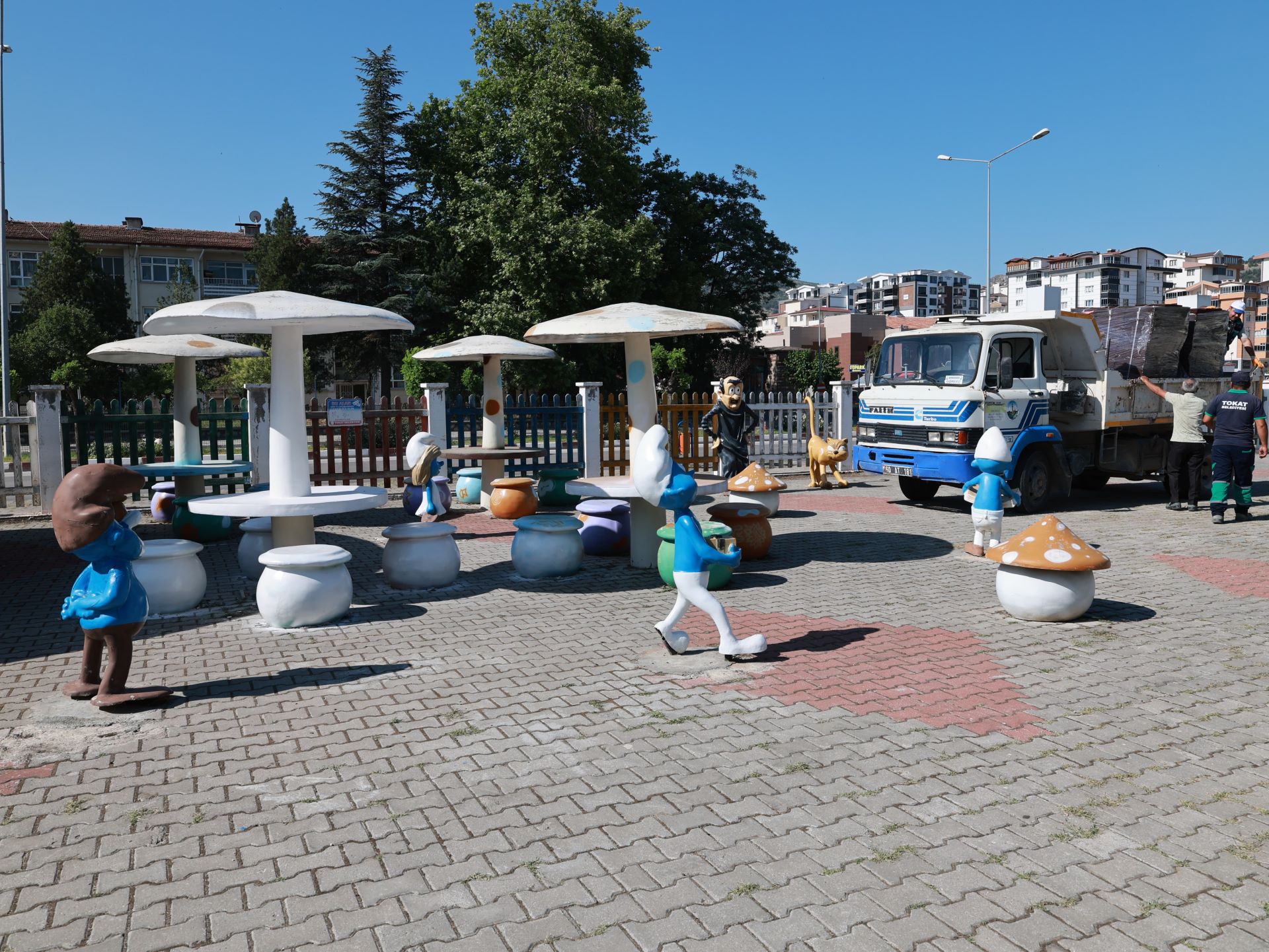 TOKAT BELEDİYESİ TRAFİK EĞİTİM PARKI BAŞTAN SONA YENİLENİYOR - Görsel 2