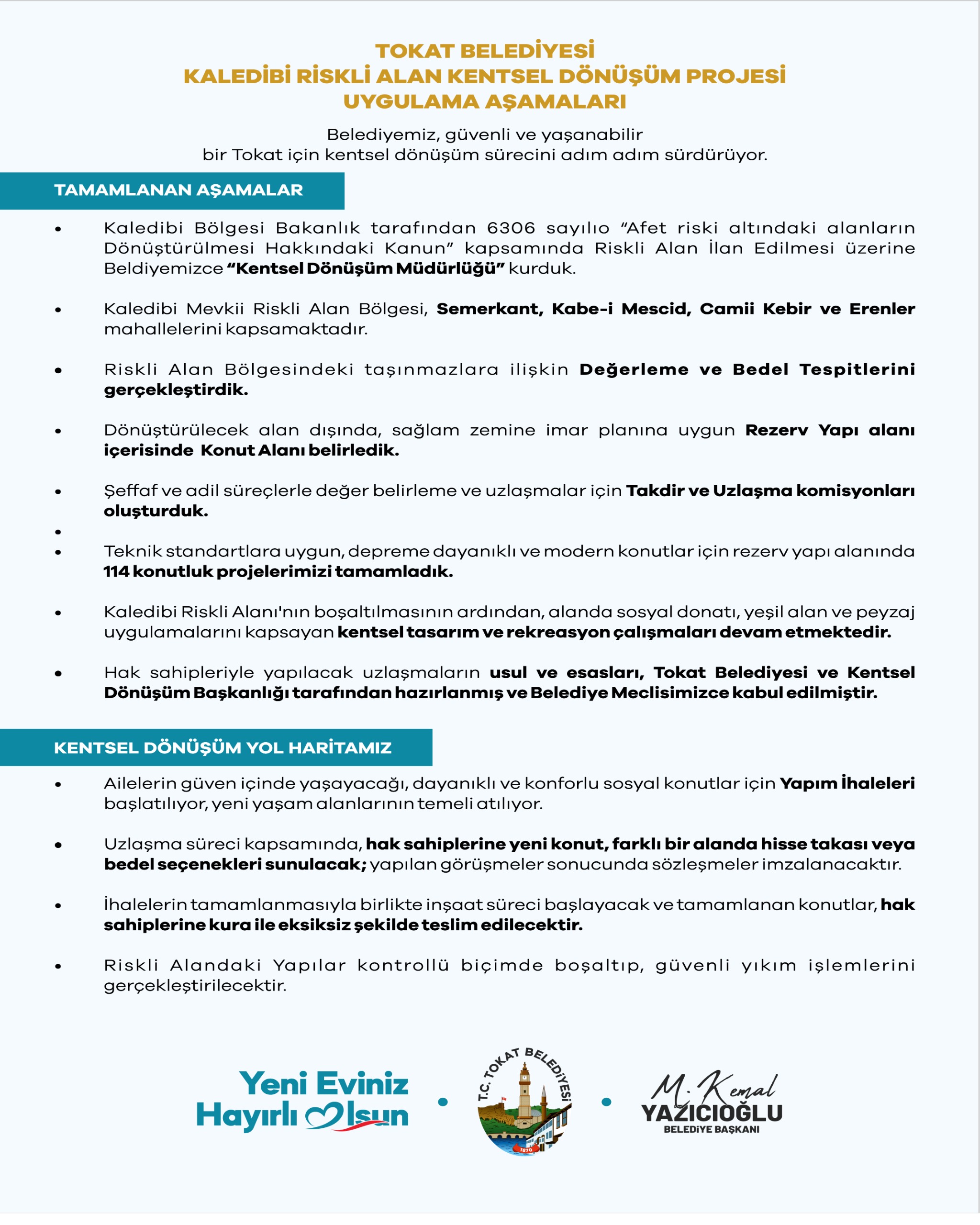 TOKAT’TA KALEDİBİ RİSKLİ ALANDA KENTSEL DÖNÜŞÜM BAŞLIYOR - Görsel 2