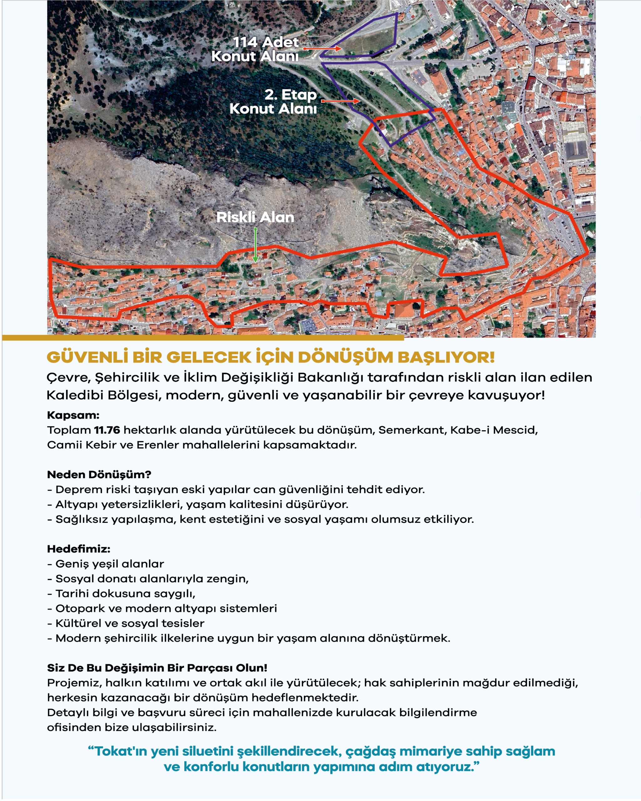 TOKAT’TA KALEDİBİ RİSKLİ ALANDA KENTSEL DÖNÜŞÜM BAŞLIYOR - Görsel 3