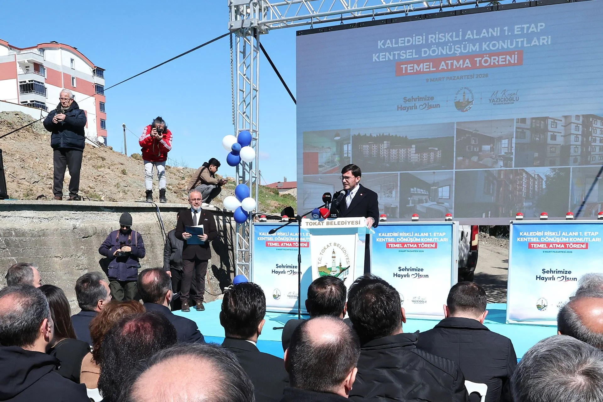 KENTSEL DÖNÜŞÜM 1. ETAP KONUTLARIN TEMEL ATMA TÖRENİ GERÇEKLEŞTİRİLDİ - Görsel 16