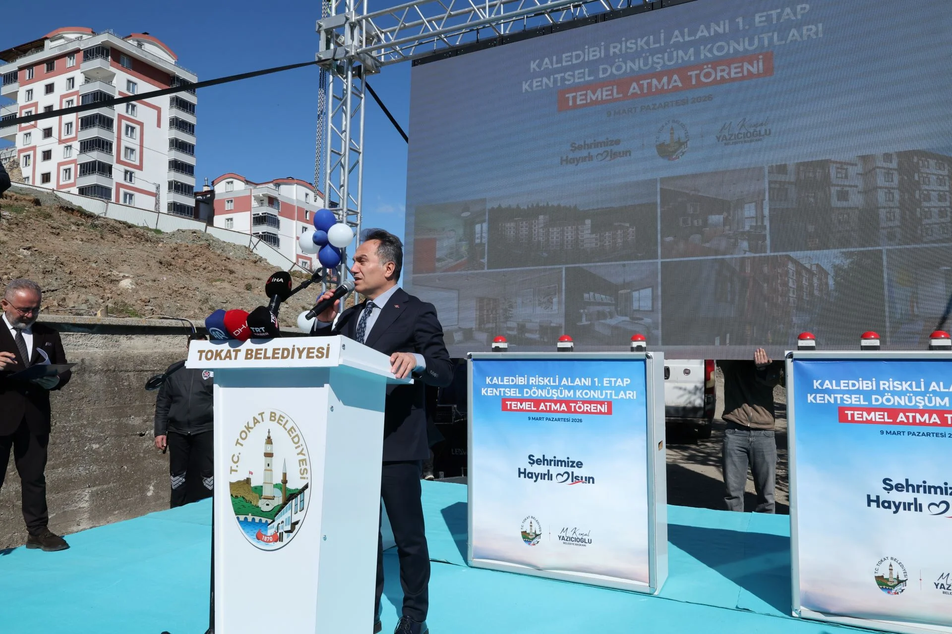 KENTSEL DÖNÜŞÜM 1. ETAP KONUTLARIN TEMEL ATMA TÖRENİ GERÇEKLEŞTİRİLDİ - Görsel 19