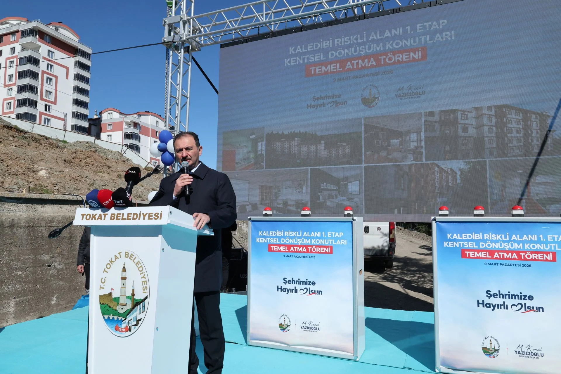 KENTSEL DÖNÜŞÜM 1. ETAP KONUTLARIN TEMEL ATMA TÖRENİ GERÇEKLEŞTİRİLDİ - Görsel 20