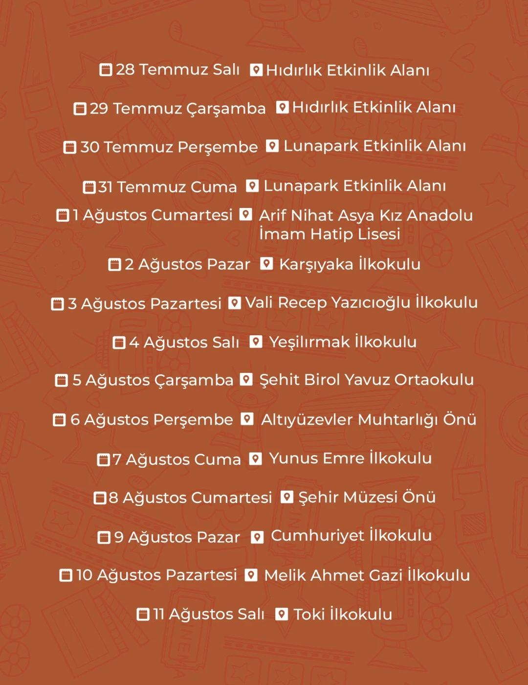 TOKAT BELEDİYESİ'NDEN YAZ AKŞAMLARINA AÇIK HAVA SİNEMASI KEYFİ - Görsel 2